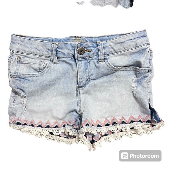 Bundle of 3 Pair of Denim shorts Old Navy/Tru Craft Girls Size 12 - Picture 3 of 10